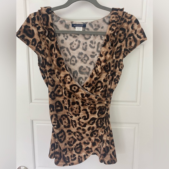 Boston Proper Faux Wrap Top - Picture 7 of 7